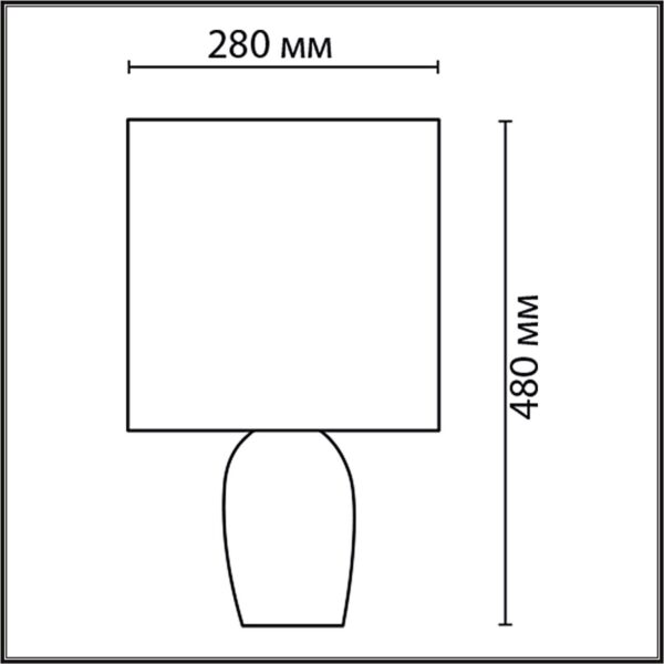 8118/1T COMFI LN25 000 серый, керамика/текстиль Настольная лампа E27 1*60W 220V AVALONA — изображение 3