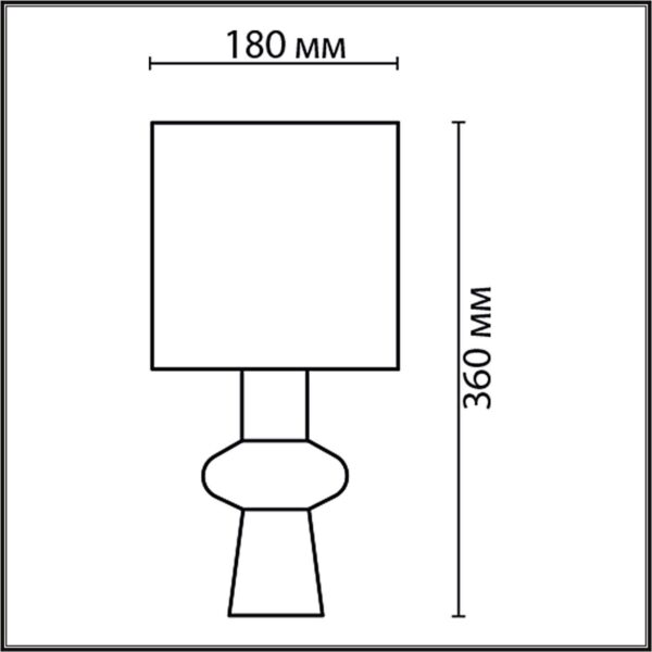 8129/1T MODERNI LN25 000 серый, керамика/текстиль Настольная лампа E27 1*60W 220V SEGI — изображение 3