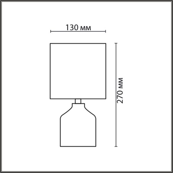 8174/1T COUNTY LN25 000 оливковый, керамика/текстиль Настольная лампа E14 1*40W 220V ININA — изображение 3