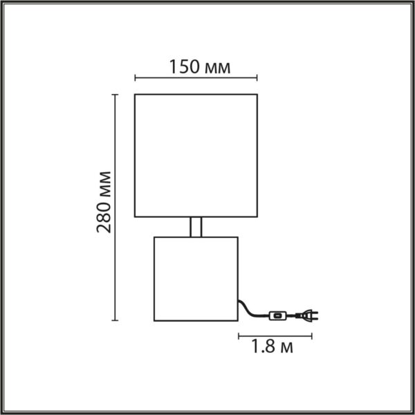 8144/1T MODERNI LN25 000 белый, керамика/текстиль Настольная лампа Е27 1*60W 220V TUALA — изображение 3