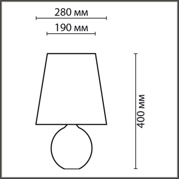 8119/1T COMFI LN25 000 серый, керамика/текстиль Настольная лампа E27 1*60W 220V AVALONA — изображение 3