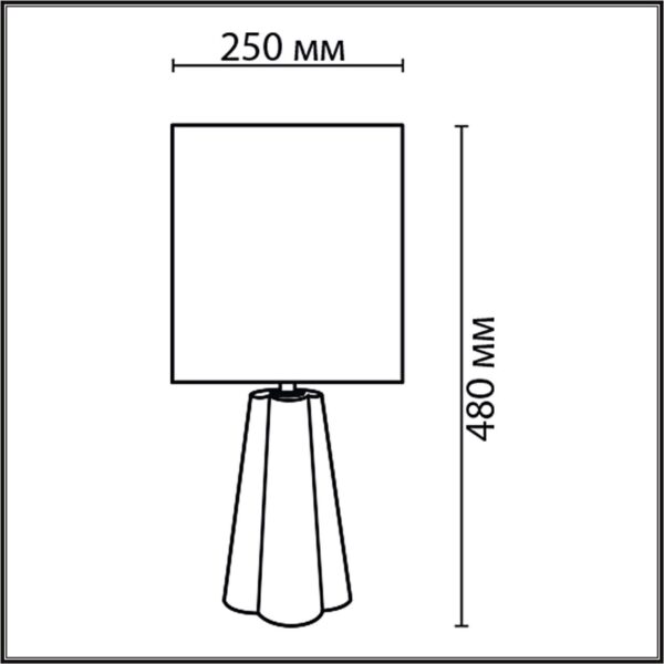 8124/1T COMFI LN25 376 черный, керамика/текстиль Настольная лампа E27 1*60W 220V HINAMI — изображение 3