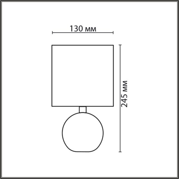 8167/1T COUNTY LN25 000 черный, керамика/текстиль Настольная лампа E14 1*40W 220V VILANA — изображение 3