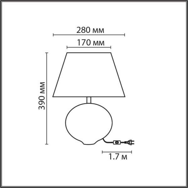 8139/1T MODERNI LN25 000 бирюзовый/серебро, керамика/текстиль Настольная лампа Е27 1*60W 220V TAPALA — изображение 3