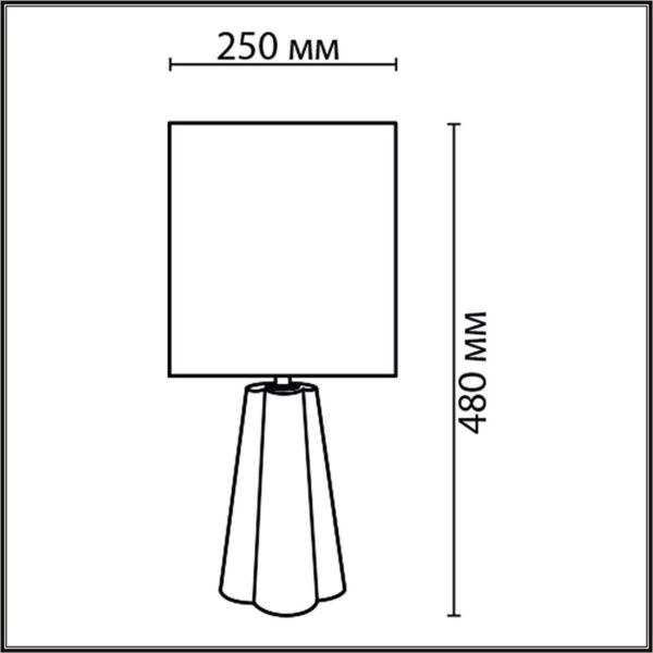 8125/1T COMFI LN25 376 черный/серый, керамика/текстиль Настольная лампа E27 1*60W 220V HINAMI — изображение 3