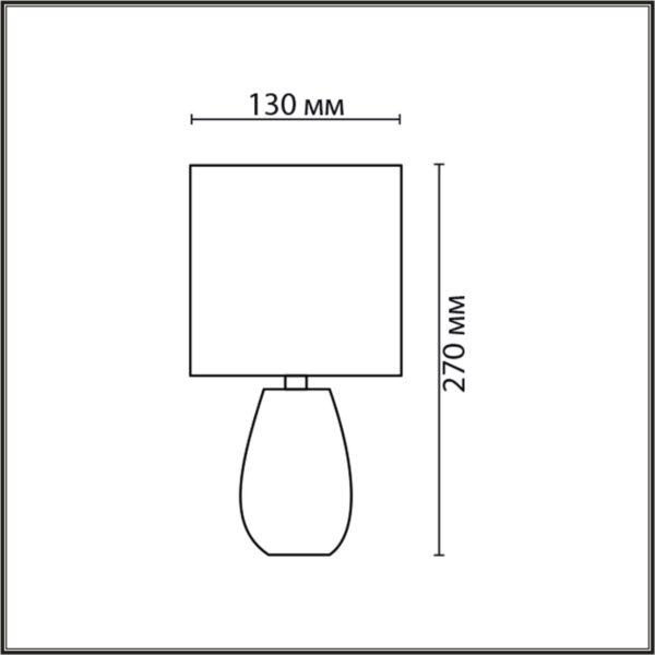 8173/1T COUNTY LN25 000 золото, керамика/текстиль Настольная лампа E14 1*40W 220V EVANA — изображение 3