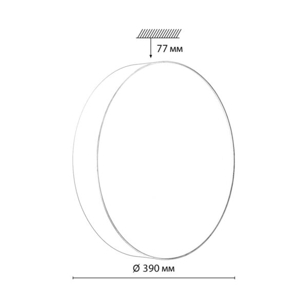 7779/DL BASICA SN 000 Светильник пластик/белый LED 48Вт 3000-6000К D390 IP43 пульт ДУ OPTIMA — изображение 5