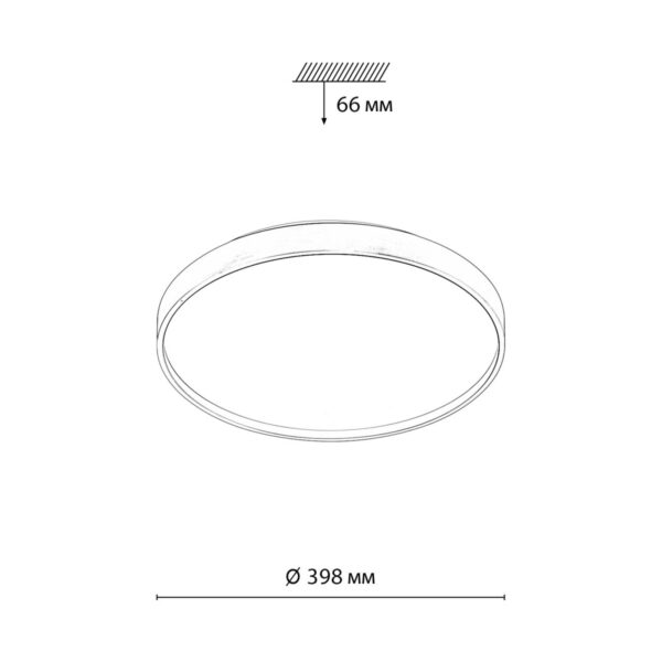 7783/DL TAN SN 000 Светильник пластик/белый/золото LED 48Вт 3000-6000К D398 IP43 пульт ДУ GABY — изображение 5