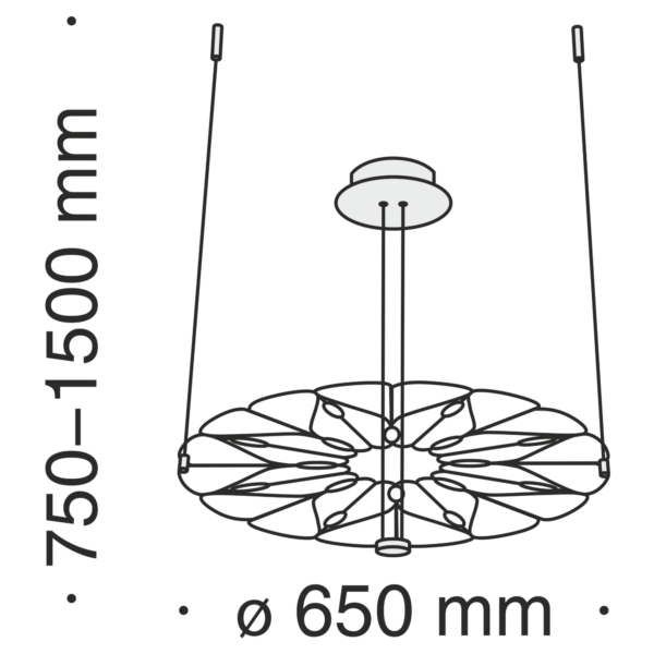 Подвесной светильник Maytoni MOD037PL-L16B — изображение 4