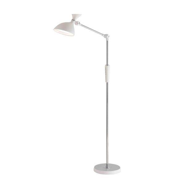 8330/15FL LEDIO белый, металл/пластик Торшер LED 15W 3000/4000/6000K 220-240V ССТ/диммер HORSA — изображение 3
