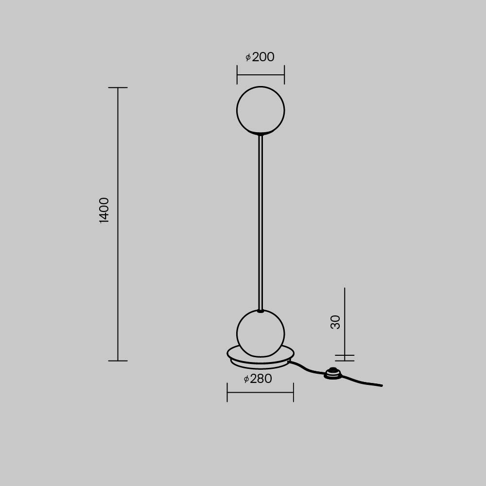 Напольный светильник (торшер) Maytoni MOD427FL-L20B3K — изображение 5