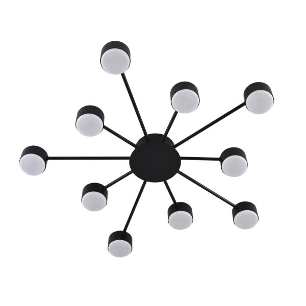 8344/10C COMFI черный, металл Люстра GX53 LED 10*7W 220V TORINA — изображение 5