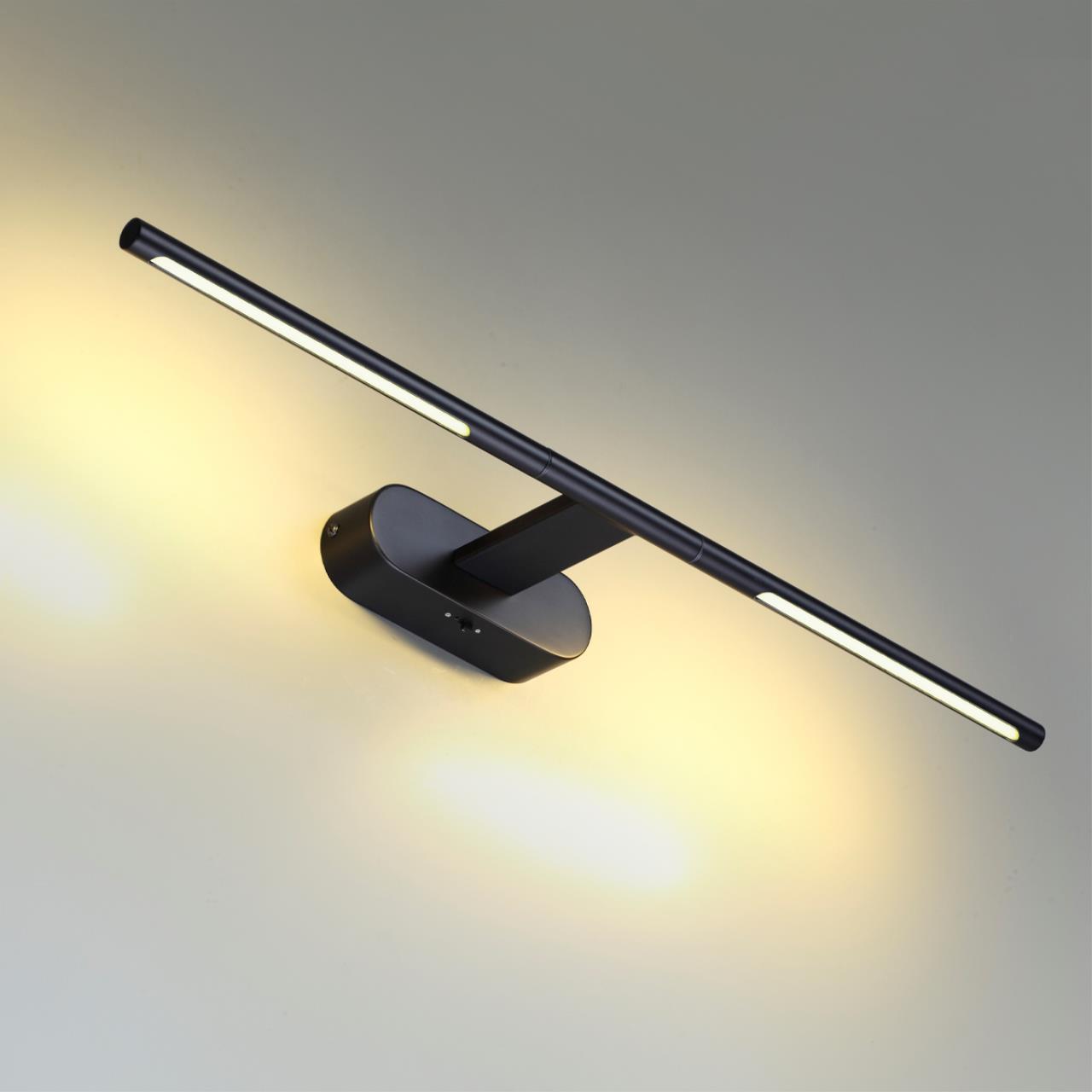 6634/7WL HIGHTECH ODL24 313 металл/черный/акрил Настенный светильник IP20 LED 7W 3000K/3800K/5100K (перекл ч/з тумблер) 220V ALEDO — изображение 4