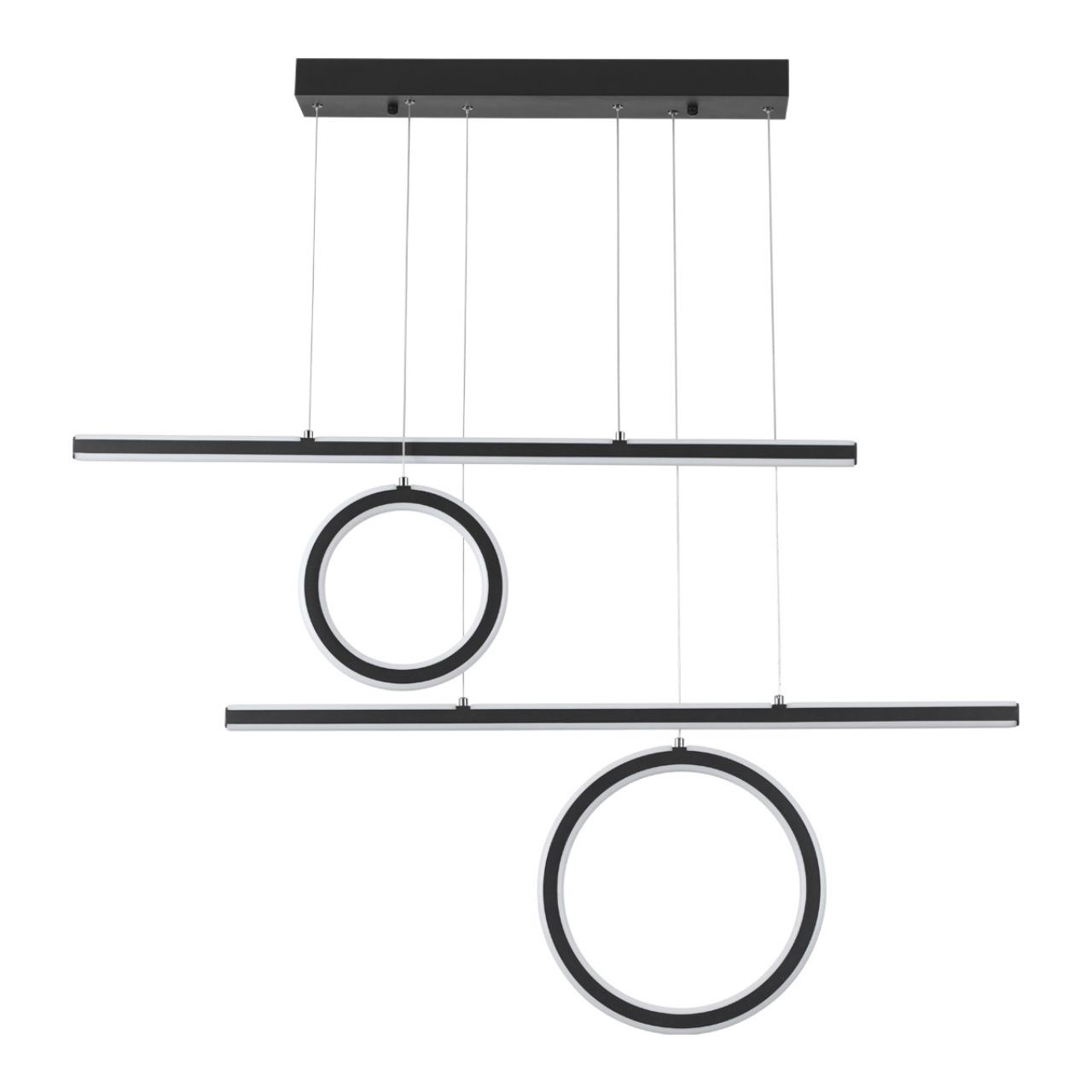 359183 OVER NT23 314 черный Светильник подвесной диммируемый, в комплекте пульт ДУ IP20 LED 4000К 116W 220V ONDO