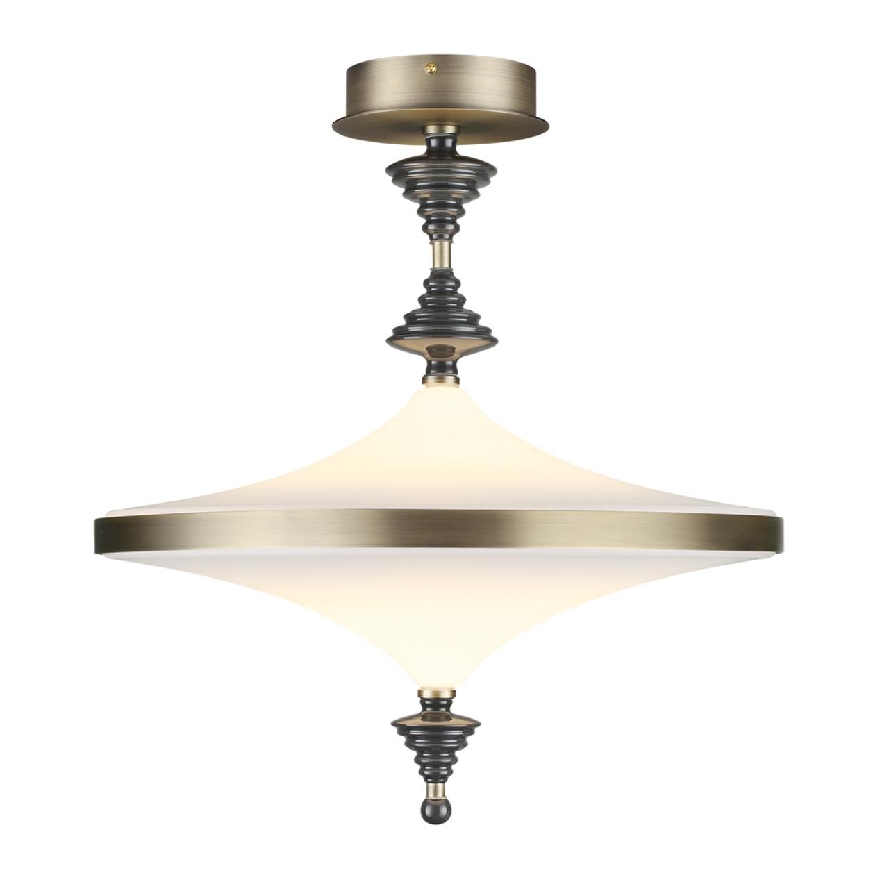 5404/43CL L-VISION ODL_EX25 97 бронзов.брашированн./черный/стекло/керамика Люстра потолочная LED 43W 3000K ULA — изображение 3