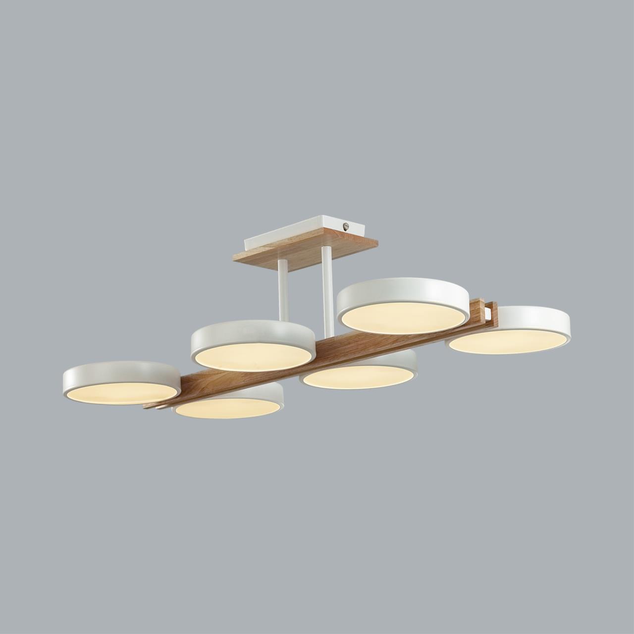 8030/108CL LEDIO LN25 264 белый, дерево/металл, акрил Потолочный светильник LED 108W 3000-6000К 220V PLATO — изображение 5