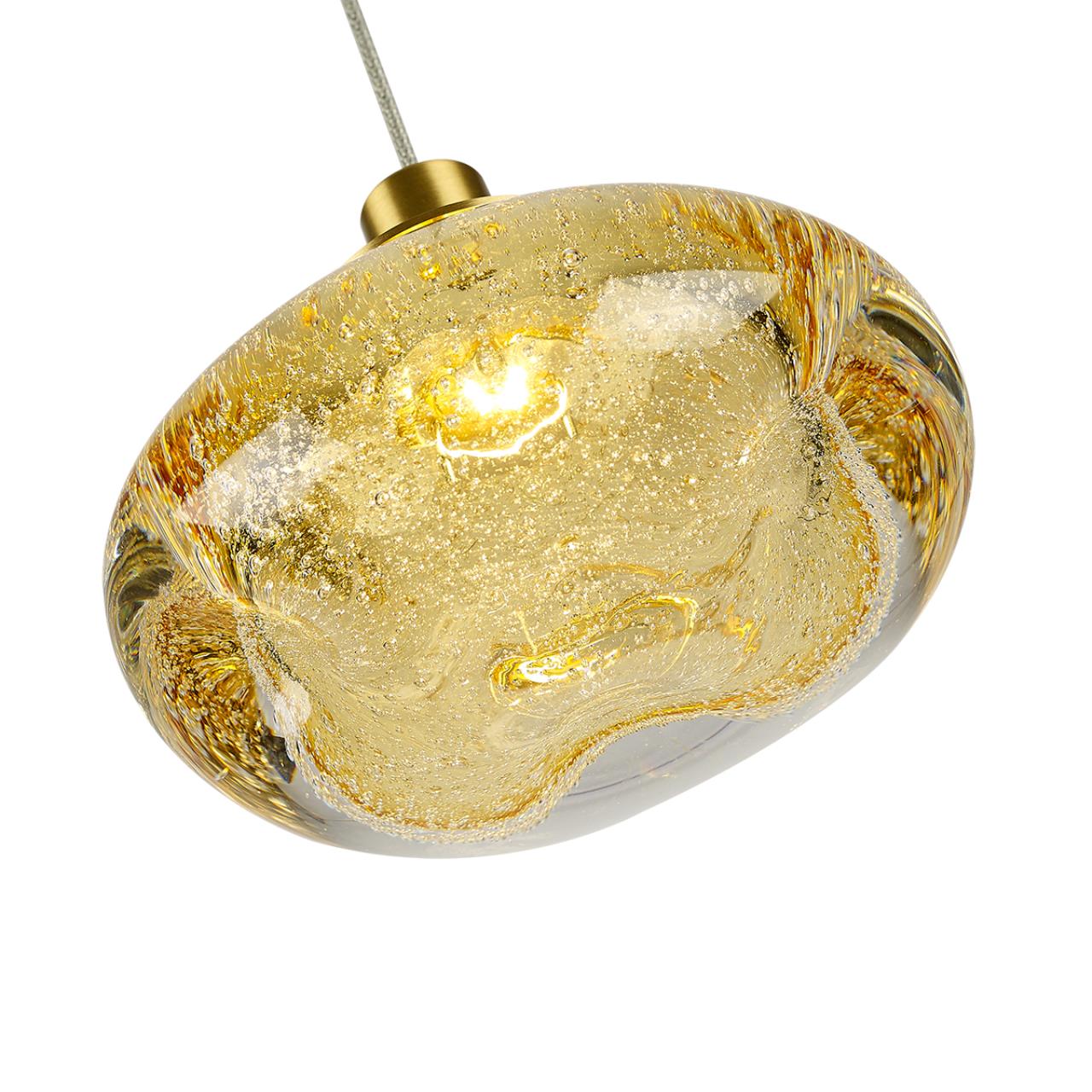 7042/4L L-VISION ODL25 413 Подвесной светильник янтарный/бронзов/металл/стекло IP20 LED 4W 3000K 220V MELA — изображение 3