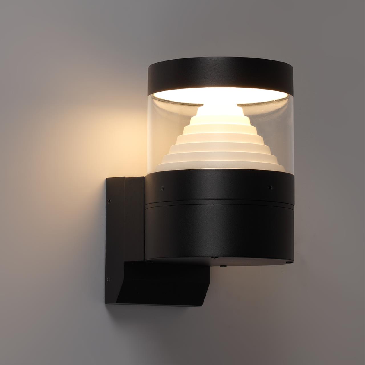 7140/20WL NATURE ODL25 Настенный светильник черный/металл IP54 LED 20W 652Лм 245° 3000K 85-265V HULK — изображение 6