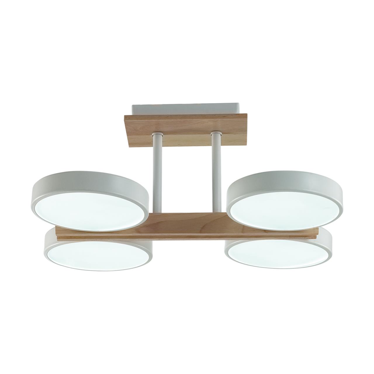 8030/72CL LEDIO LN25 264 белый, дерево/металл, акрил Потолочный светильник LED 72W 3000-6000К 220V PLATO — изображение 3