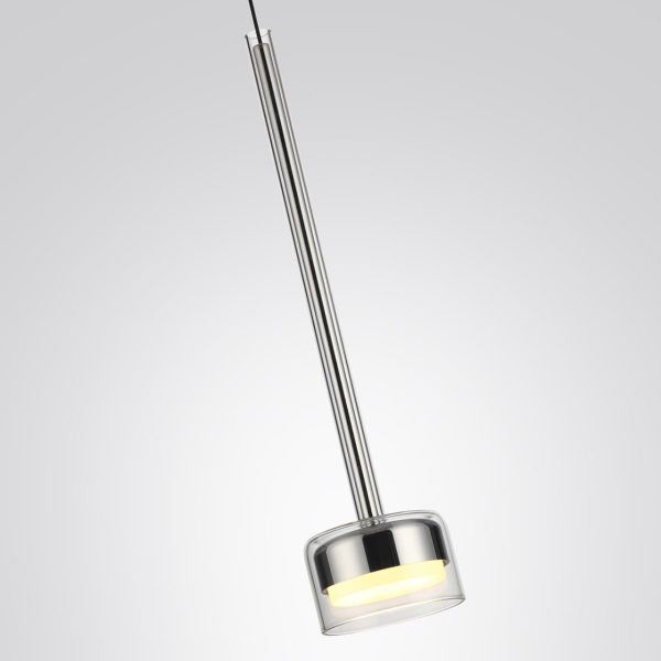7151/10L HIGHTECH ODL26 Подвесной светильник хром/ прозрачное стекло/металл IP20 LED 10W 800Лм 3000K 180° 220V LASLO — изображение 3
