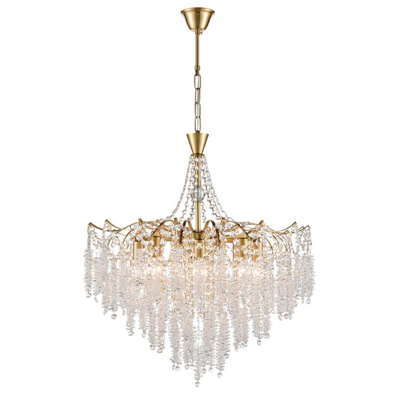 8243/8 CLASSI LN25 22 латунь металл/хрусталь Люстра подвесная E14 8*40W 220V KRISTINA — изображение 3