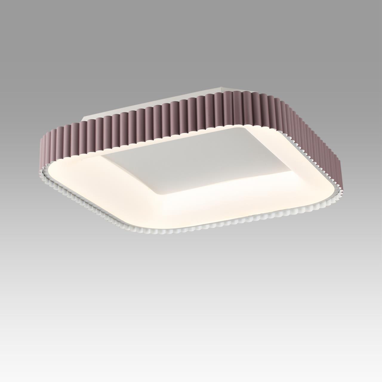 7770/56L AVRA LED SN 039 Светильник металл/белый/мокко LED 56Вт+14Вт 3000-6000K 500х500 IP43 пульт ДУ+подсветка SHARMEL — изображение 6