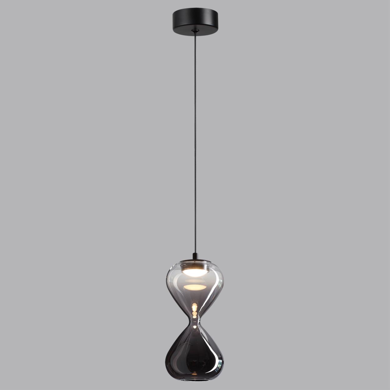 5092/4L PENDANT ODL25 415 черный/прозрачн/дымчатый градиент/металл/стекло Подвес LED 4W 4000K 388Лм GLESSI — изображение 6