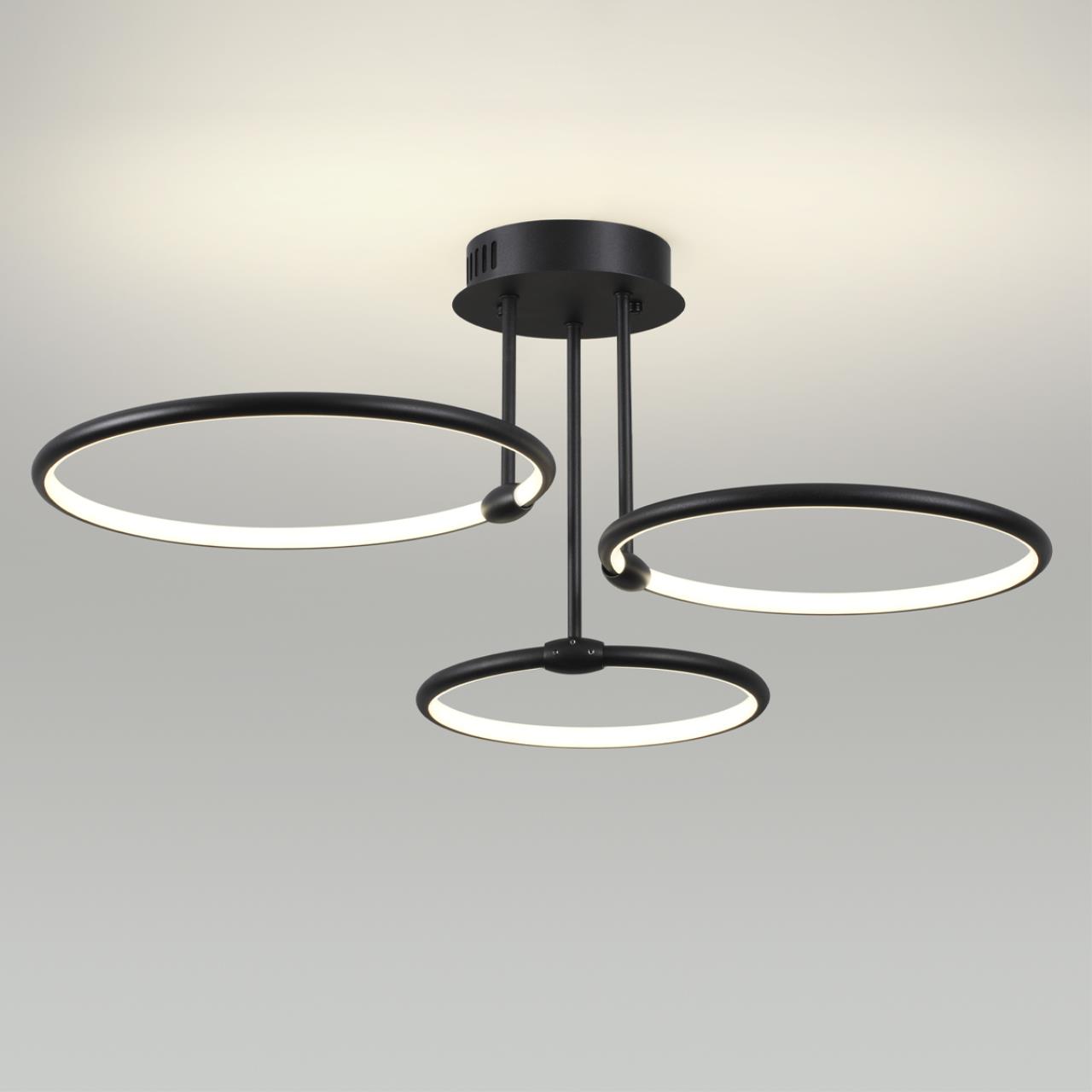 6506/66CL LEDIO LN23 229 чёрный Люстра потолочная LED 66W 3000-6000K 4126Лм 220V URSULA — изображение 4