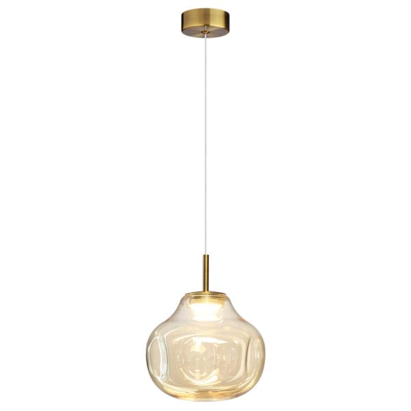 5097/4L PENDANT ODL25 421 античн.бронза/янтарный/металл/стекло Подвес LED 4W 4000K 388Лм VASO — изображение 3