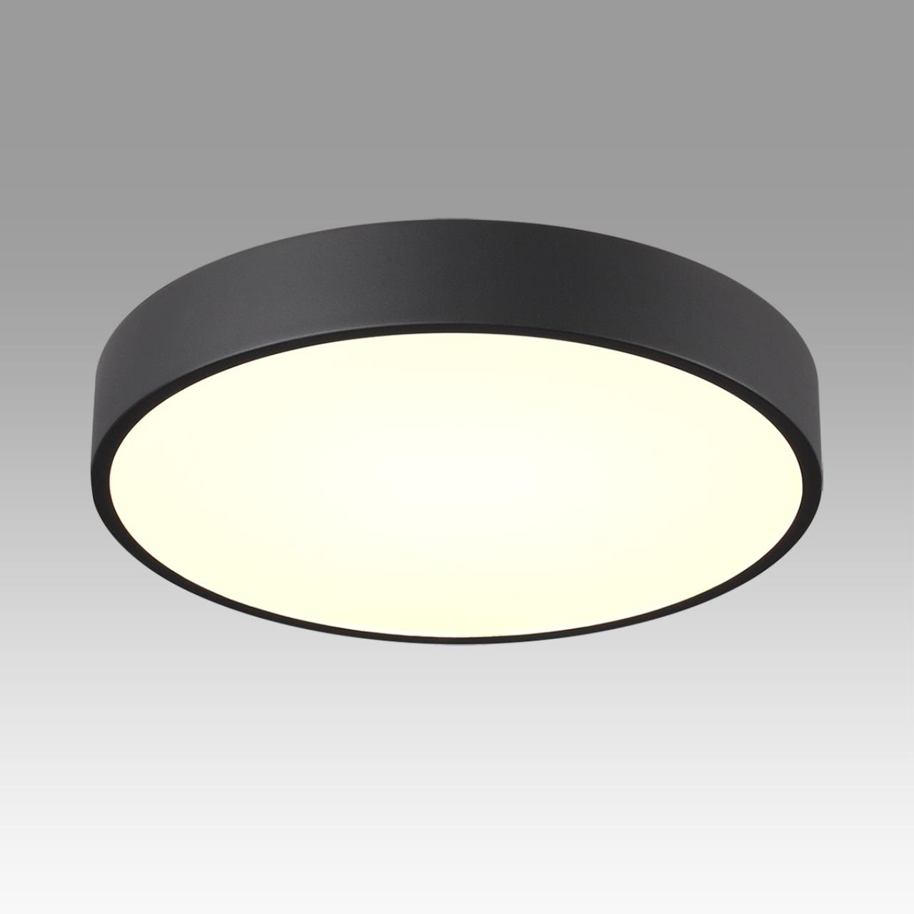 7758/48L MITRA LED SN 098 Светильник металл/акрил/черный LED 40Вт+8Вт(подсветка) 4000K D500 IP20 QUASAR — изображение 5