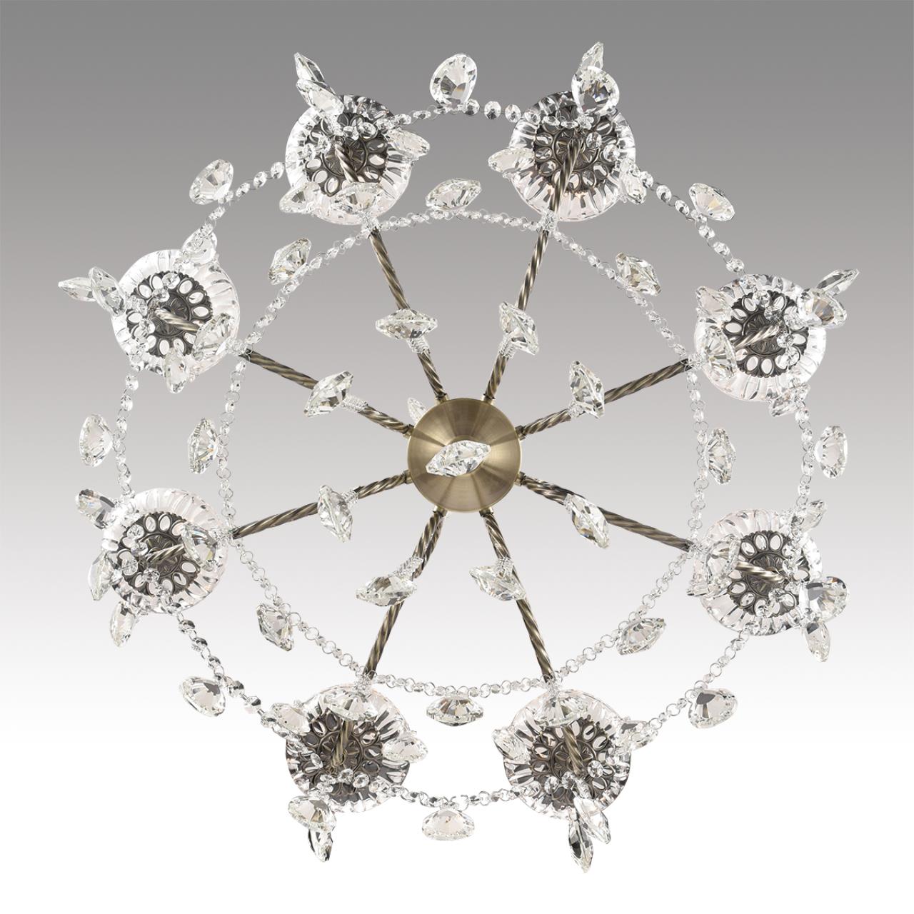 8190/8 CLASSI LN25 24 античная бронза, металл/хрусталь Люстра E14 8*40W 220V LINN — изображение 7