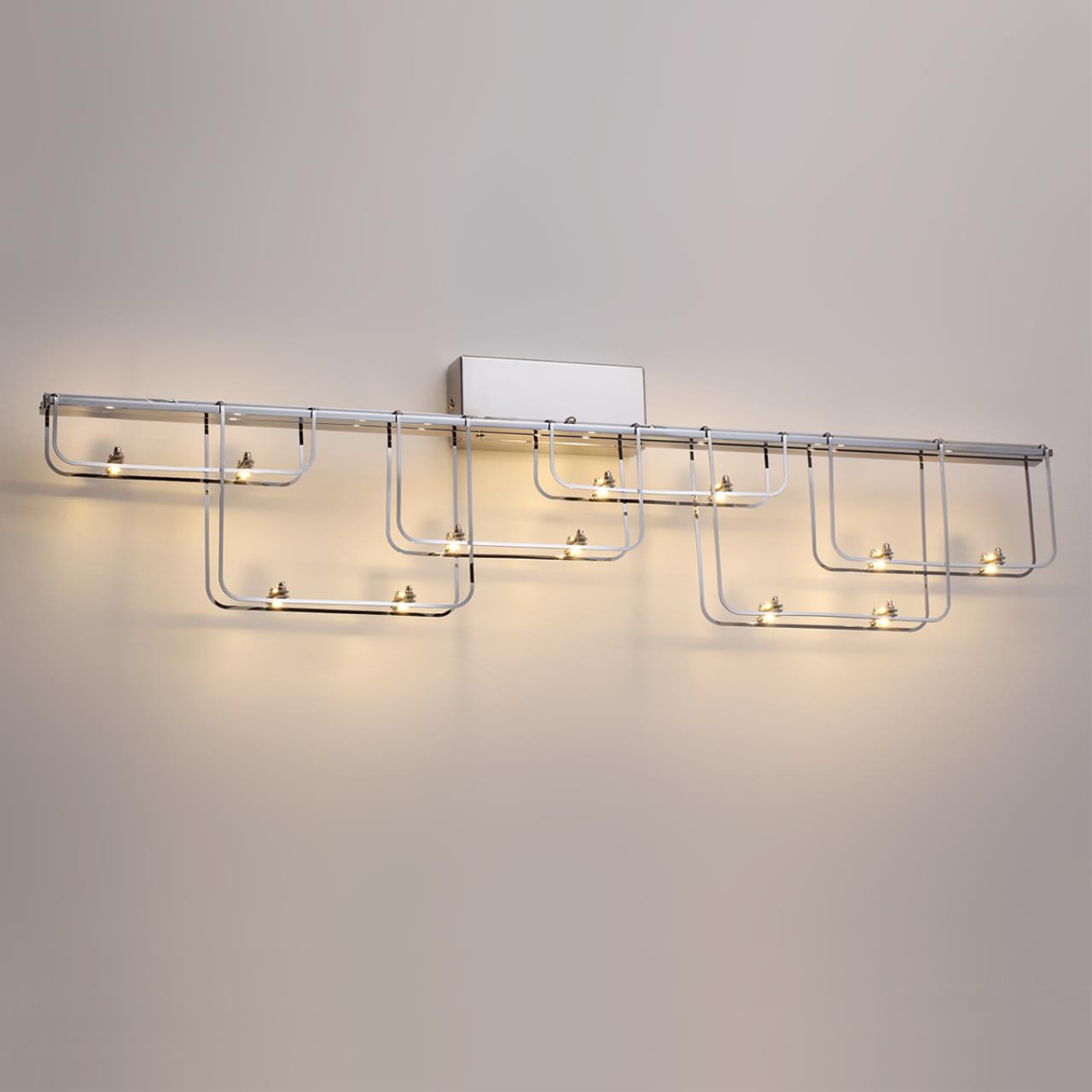 7059/12WL HIGHTECH ODL26 Настенный светильник  нерж/сталь хром IP20 LED 12W 1080Лм 3000K 220V ZAHA — изображение 6
