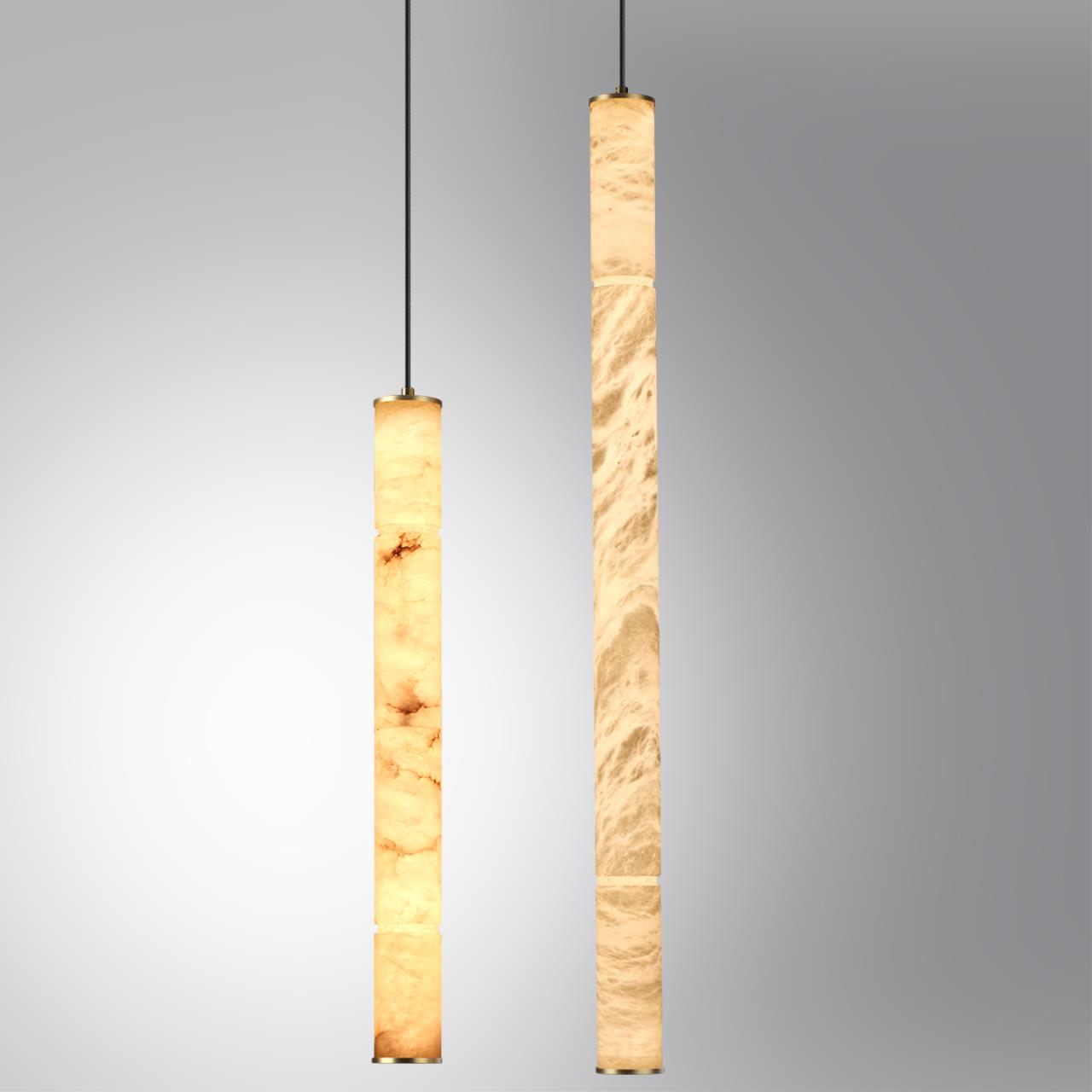 6674/20L L-VISION ODL24 217 Подвесной светильник под латунь/металл/алебастр IP20 LED 20W 900Лм 3000K/4000K MARBELLA — изображение 3