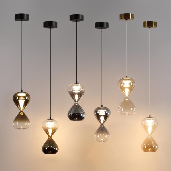 5094/4L PENDANT ODL25 415 черный/прозрачн./золотой градиент/металл/стекло Подвес LED 4W 4000K 388Лм GLESSI — изображение 4