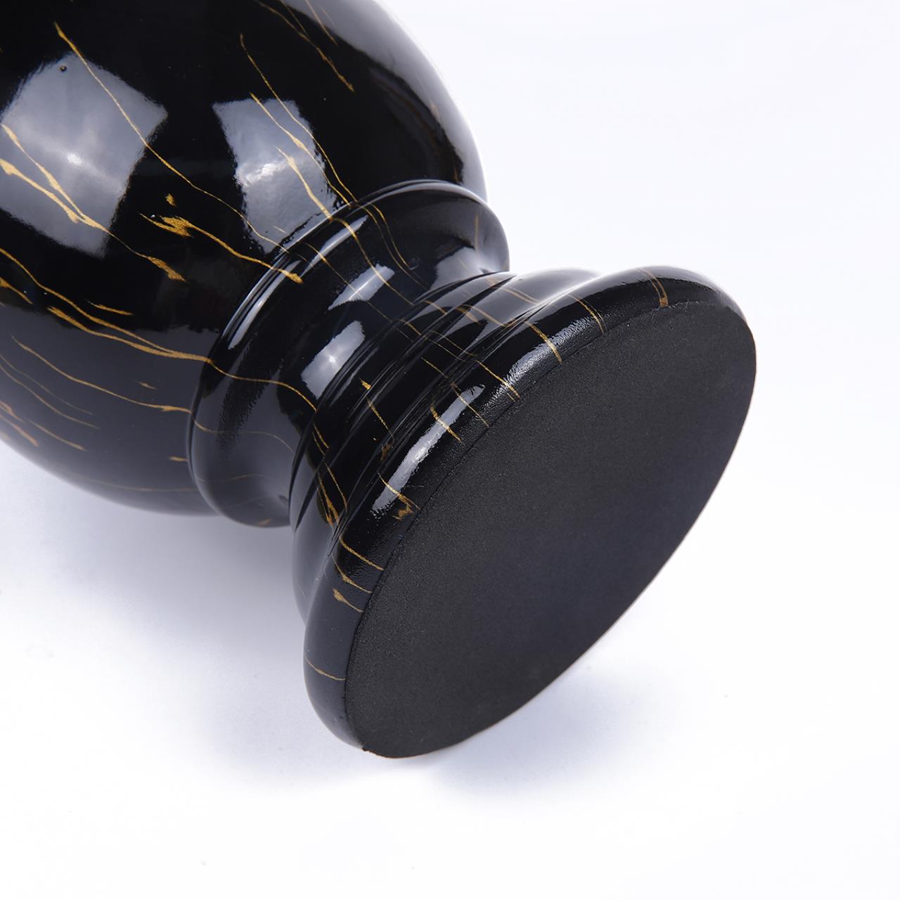 8219/1T CLASSI (В 2-Х КОРОБКАХ) LN25 379 черный, керамика/текстиль Настольная лампа Е27 1*60W 220V SHARLIN — изображение 4