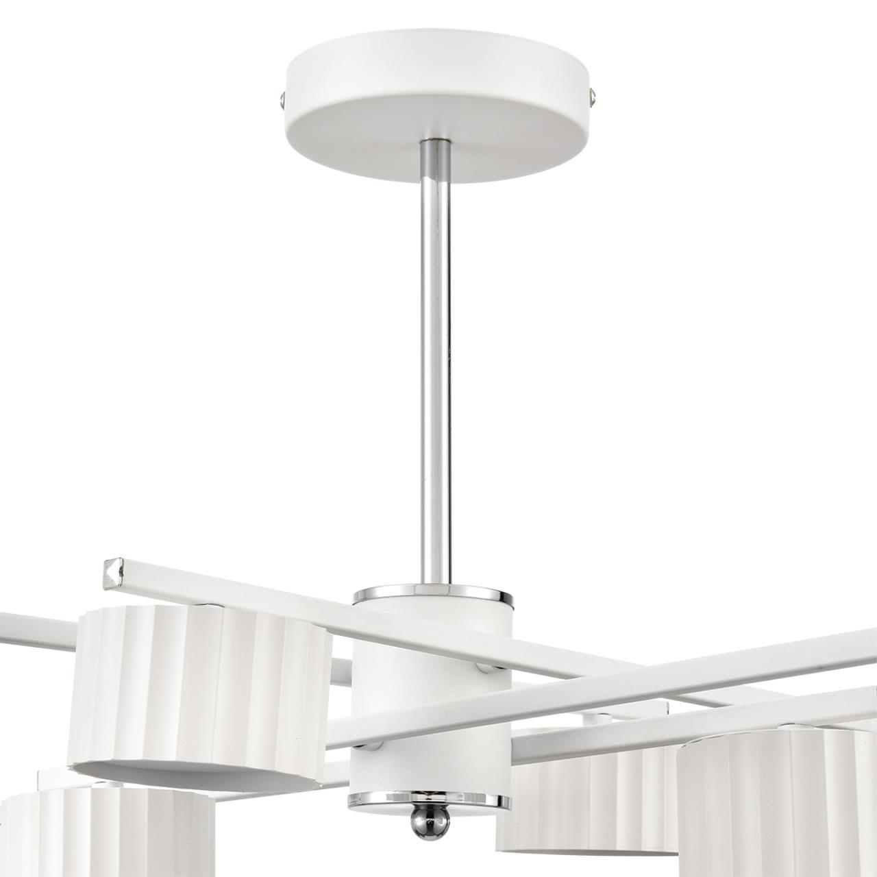 8241/8C COMFI LN25 202 белый/хром, металл Люстра потолочная LED GX53 8*7W 220V KARINA — изображение 5