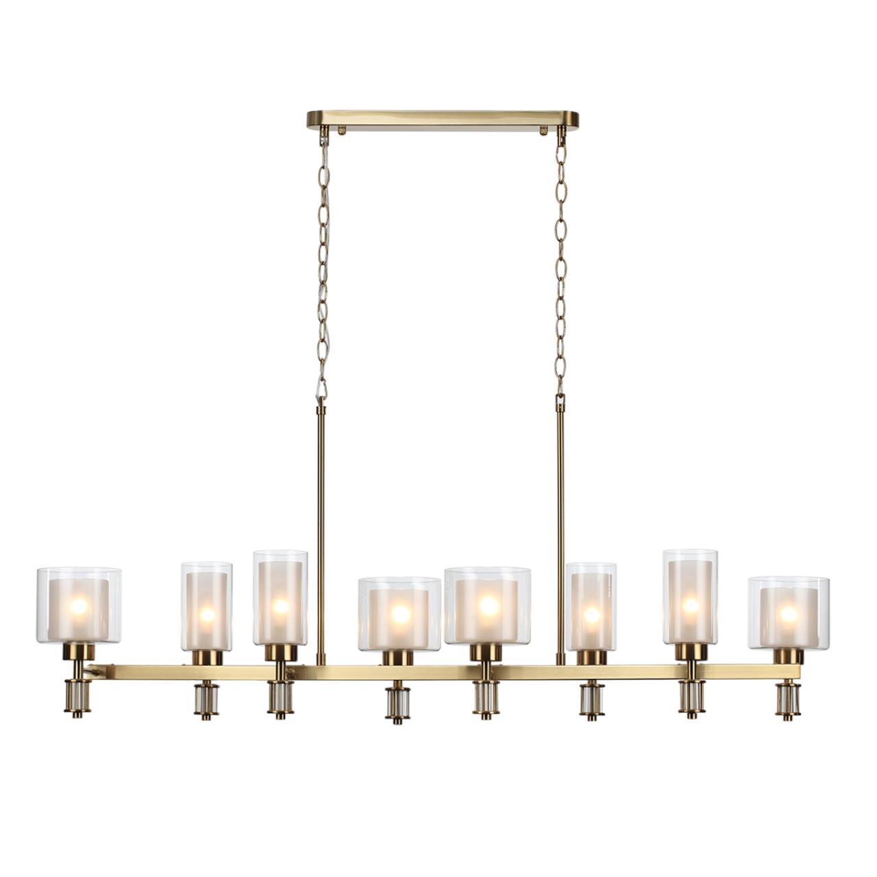 5088/8A CLASSIC ODL25 655 античная бронза/стекло Люстра E14 8*40W SAGA — изображение 3