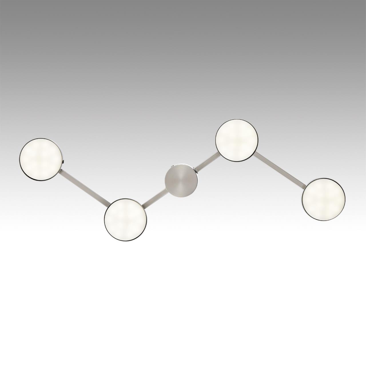 8116/4C COMFI LN25 208 никель, металл Люстра потолочная LED GX53 4*7W 220V SANATA — изображение 6