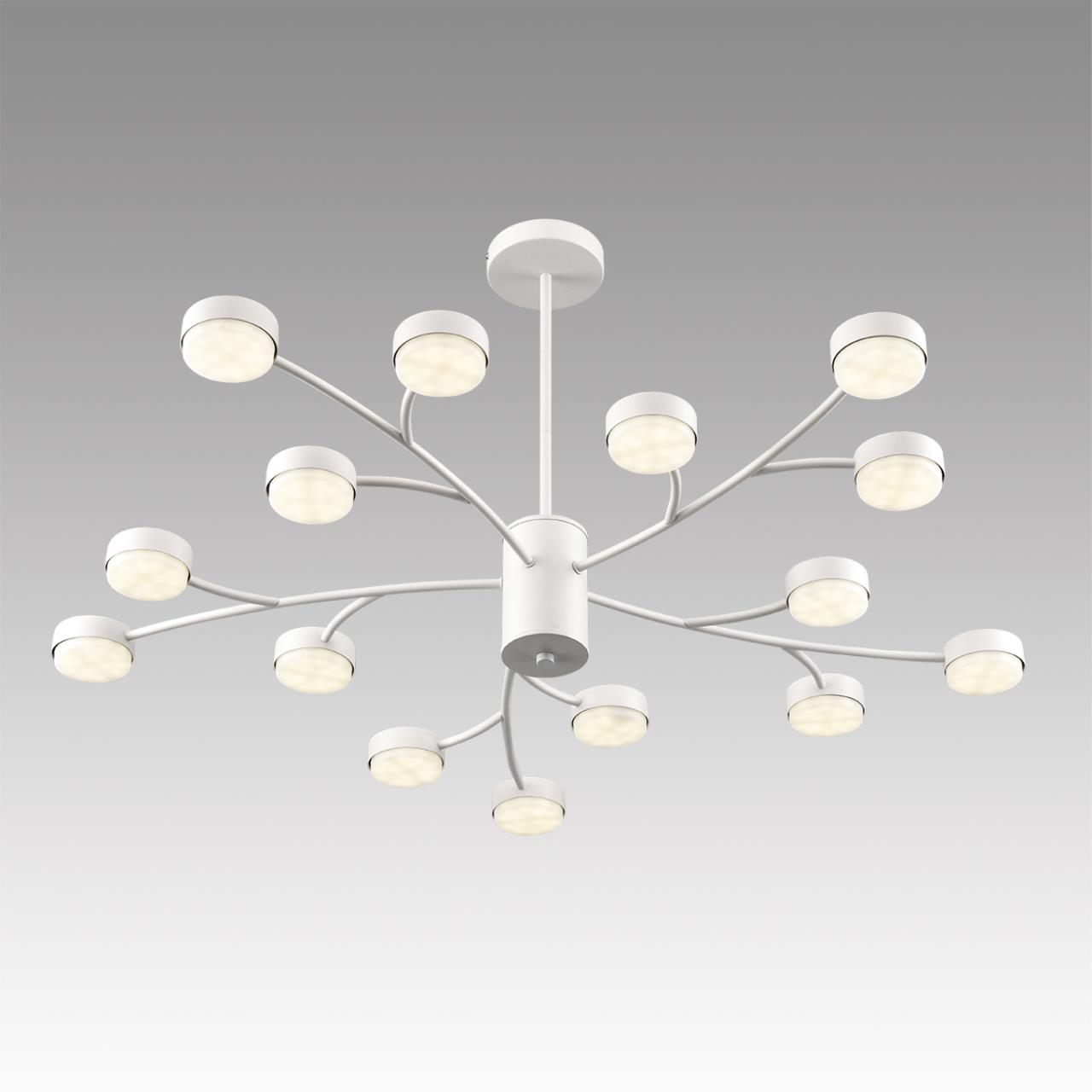 8265/15 COMFI LN26 металл/металл белый/белый Люстра GX53 LED 15*7W 220V TORINA — изображение 6