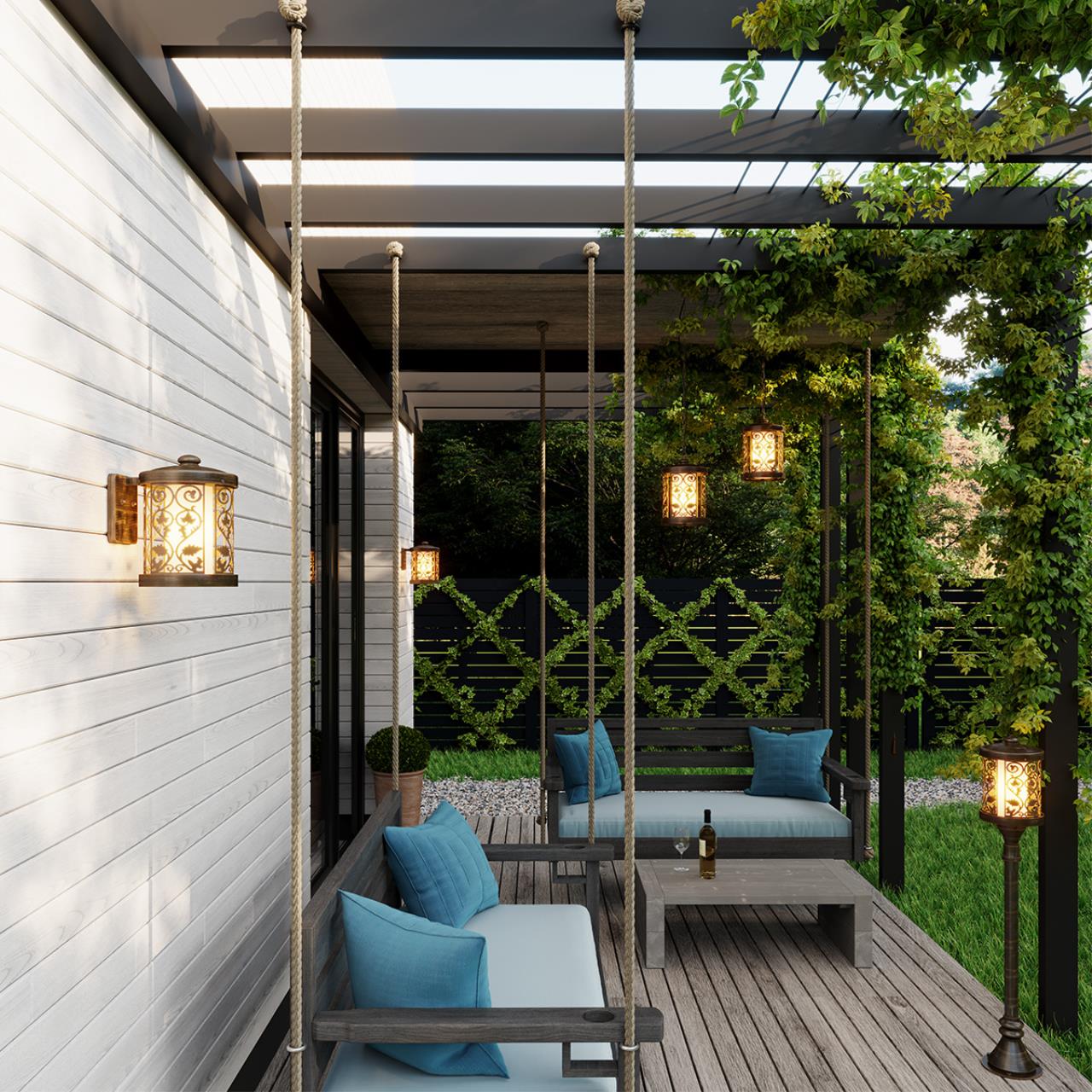 2286/1 NATURE ODL12 659 патина коричневый Уличный светильник-подвес IP44 E27 100W 220V LAGRA — изображение 3