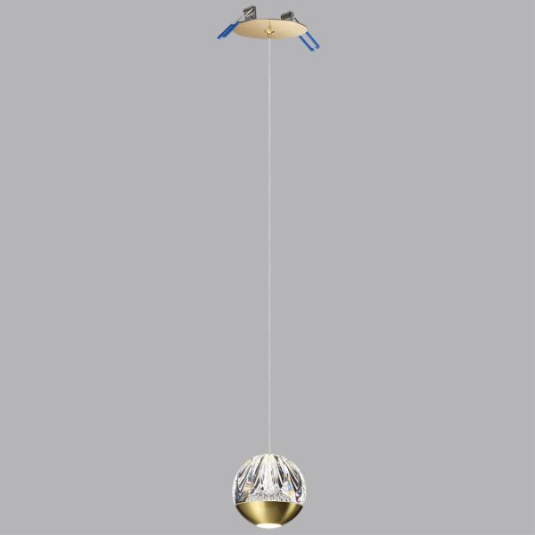 5101/5L L-VISION ODL25 под латунь/прозрачный/акрил Подвес "2 в 1" LED 5W 4000K 300Лм SONO — изображение 6