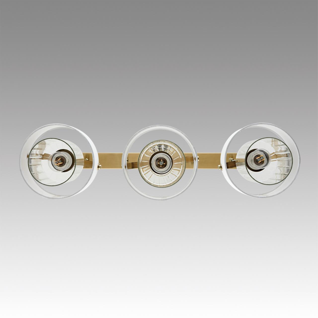 6593/3A MODERNI LN25 324 латунь/белый, металл/текстиль, стекло Подвес E14 3*40W 220V JANE — изображение 5