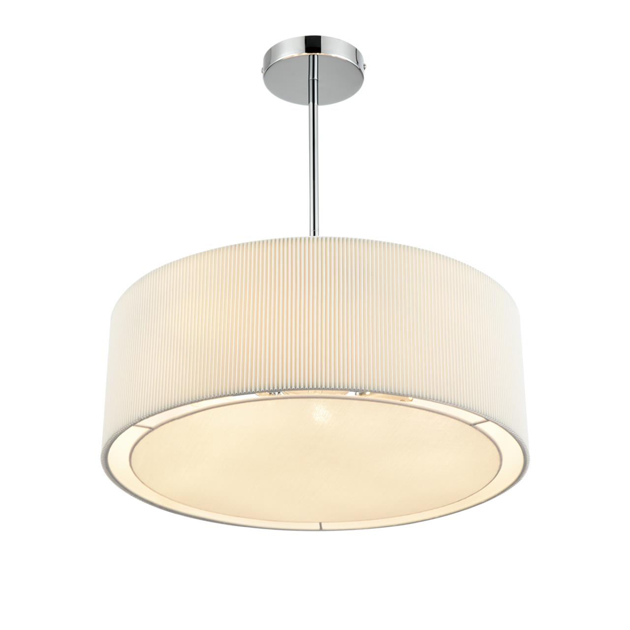 8110/5 MODERNI LN25 138 хром/белый, металл/текстиль Люстра подвесная E14 5*40W 220V ZIGRISA — изображение 5