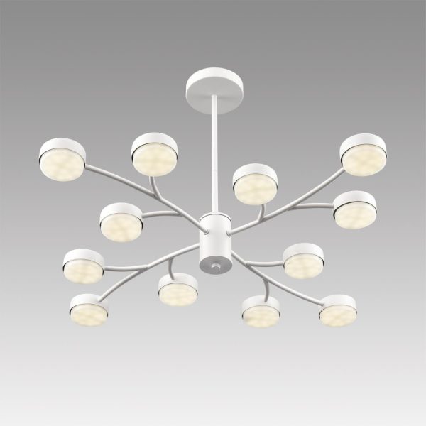 8265/12 COMFI LN26 металл, белый Люстра GX53 LED 12*7W 220V TORINA — изображение 6