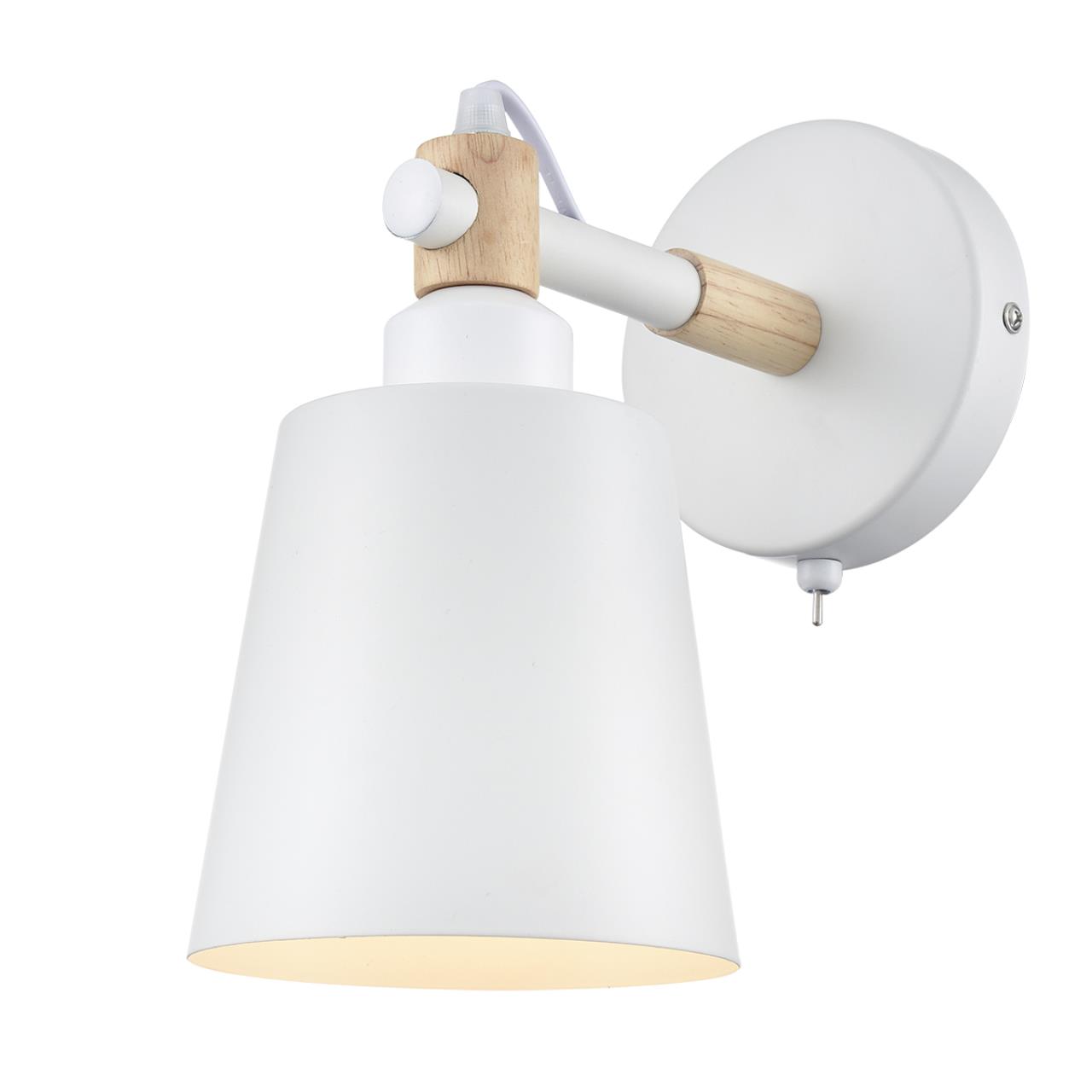 8097/1W MODERNI LN25 269 белый/белый металл, дерево/металл Бра Е27 1*60W 220V ROSALINA — изображение 3