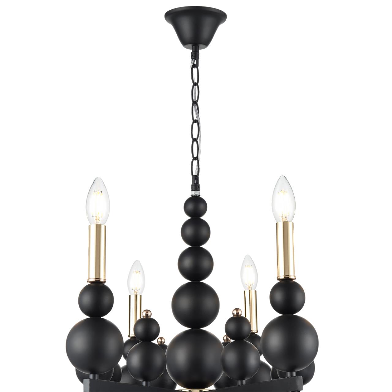 8106/8 MODERNI LN25 120 черный/золото, металл Люстра Е14 8*40W 220V NANA — изображение 5