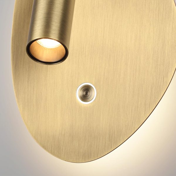 7185/9WL HIGHTECH ODL26 Настенный светильник  брашированная бронза/металл  IP20 LED 9W 580Лм 2700K/3300K/4000K 120° 220-240V ROY — изображение 3