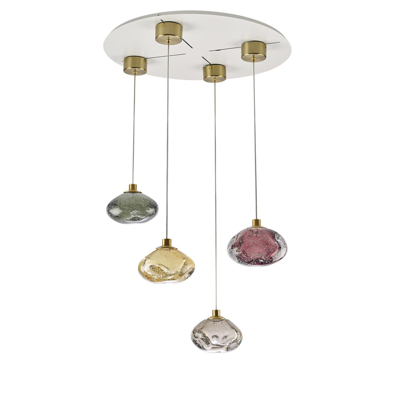 7042/4L L-VISION ODL25 413 Подвесной светильник янтарный/бронзов/металл/стекло IP20 LED 4W 3000K 220V MELA — изображение 5