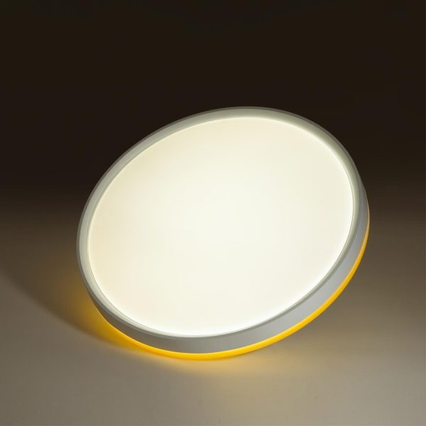 7709/DL COLOR SN 154 Светильник пластик/белый/желтый LED 48Вт 4000К D420 IP43 KEZO YELLOW — изображение 4