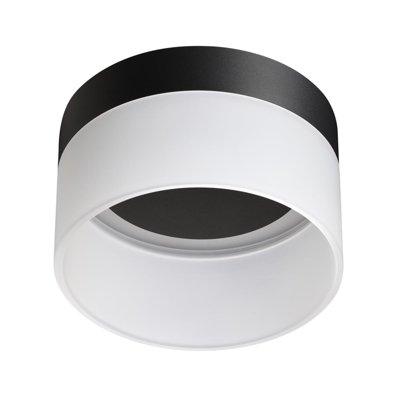 359446 OVER NT24 336 черный Светильник накладной светодиодный IP20 LED 18W 220-240V 4000K 1170Лм AURA — изображение 3